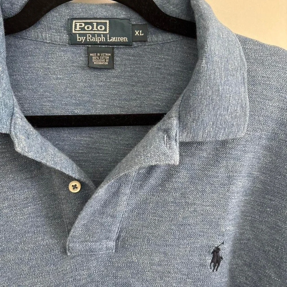 Polo Ralph Lauren‎ blue long sleeve polo shirt Size XL